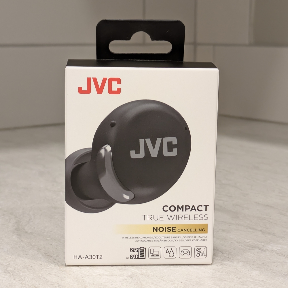 JVC Black Compact True Wireless Earbud Headphones
